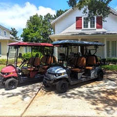 Beachy Green Sandestin Home, Golf Carts, Beach