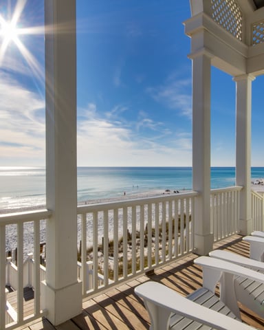Emerald Coast beach with white sand and turquoise water